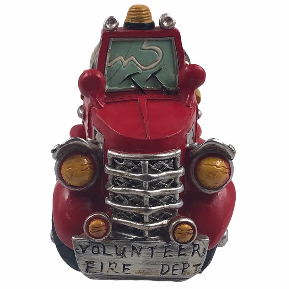 Volunteer Fire Dept Fire Engine Coin Bank - Picture 3 of 11